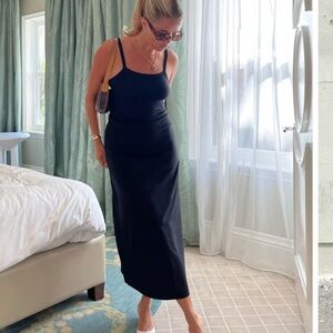 Djerf avenue Black Midi Dress